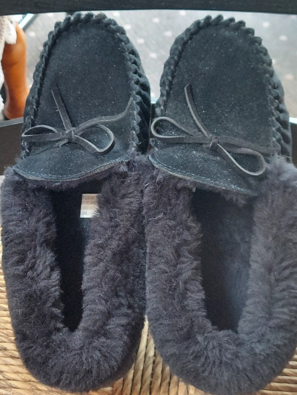 Style & Co. Black Moc Slippers